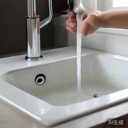 水箱缺水，水流不足