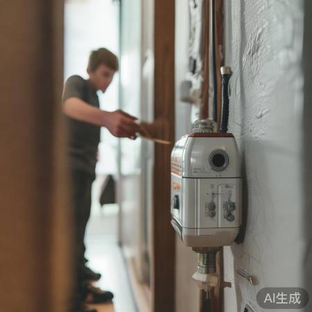 燃气热水器不点火,检查燃气表。