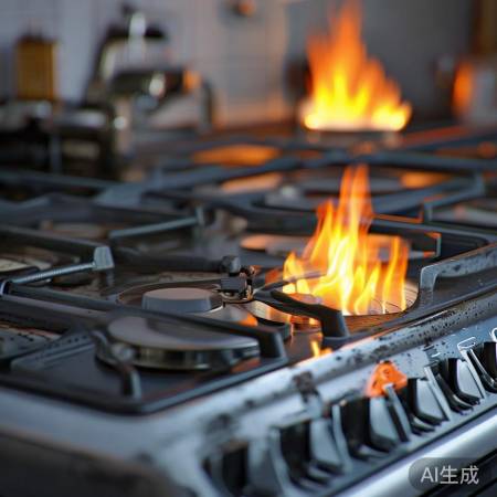 燃气管道问题导致集成灶关火不灭