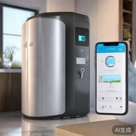 “新型燃气热水器,手机APP远