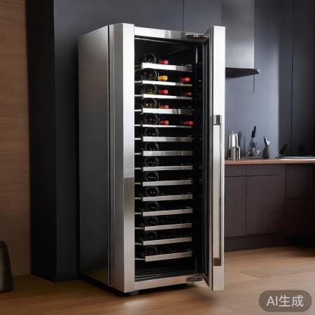 鼓楼不锈钢红酒柜，100升，4