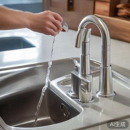 检查冷热水阀门，确保无漏水