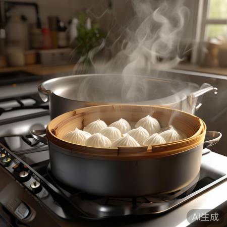 “煮糯米圆子，火候适中。”