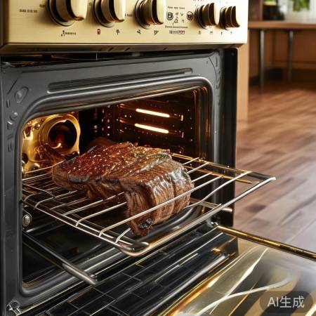 金牌集成灶烤羊排步骤