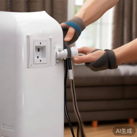 连接电源，注意安全