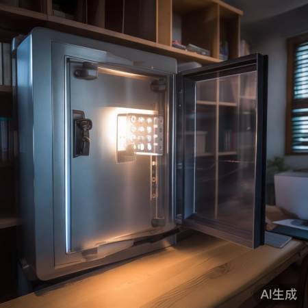 保险柜旁充足灯光