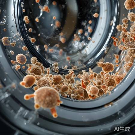洗衣机细菌来源：衣物残留