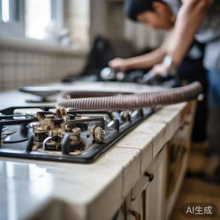 燃气灶软管检查与更换