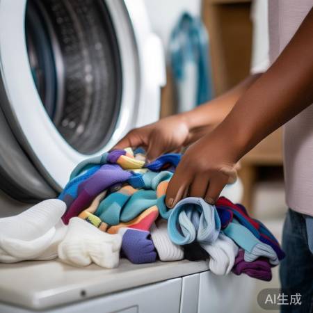 洗衣机容量大，洗袜需考虑材质与