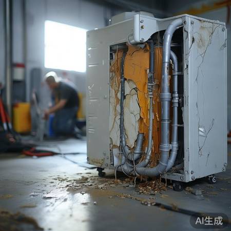 主机管道老化易漏水,及时更换。