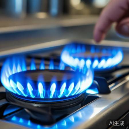 检查火焰，调整风门