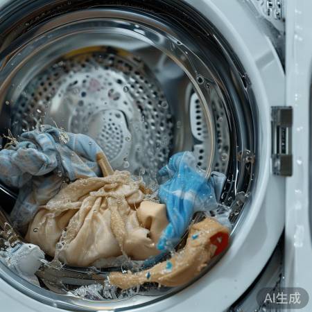 洗衣机甩干异物卡住