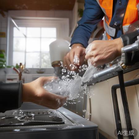 检查燃气泄漏，肥皂水验气泡