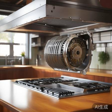 拆卸油烟机风扇