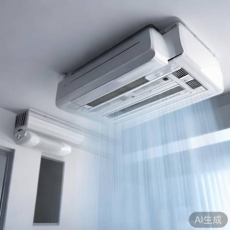 中央空调布风管，调节室内温度