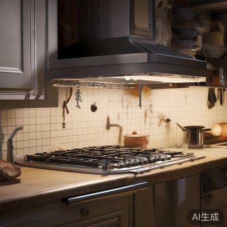 抽油烟机安装不当，运转噪音大