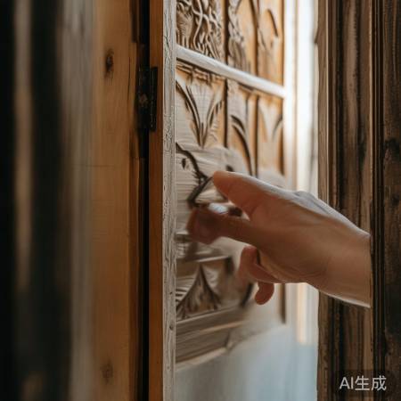 轻按卡扣，门缓缓开