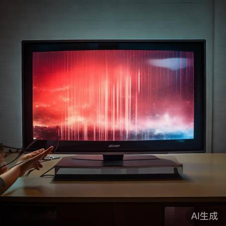 电视信号过高，红色显示可调频解