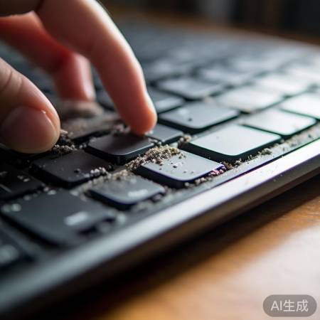 检查按键,排除污渍干扰。