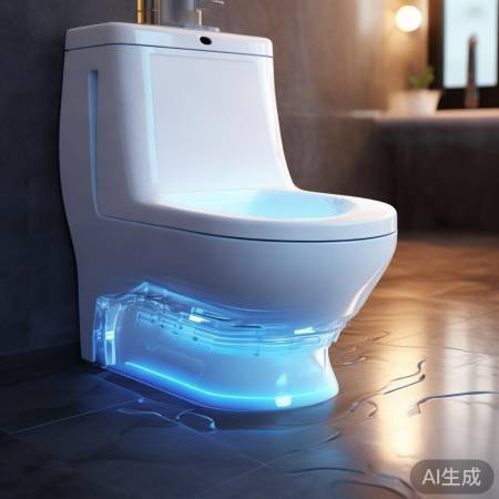 智能马桶坐垫，自动清洗更方便。