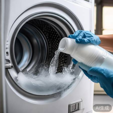 “每月洗洗衣机，用醋除垢排干水